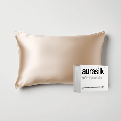 DUT İPEK BEJ YASTIK KILIFI