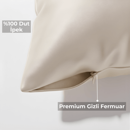 DUT İPEK BEJ YASTIK KILIFI