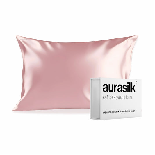 DUT İPEK PEMBE YASTIK KILIFI